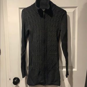 Eddie Bauer zip up tunic sweater